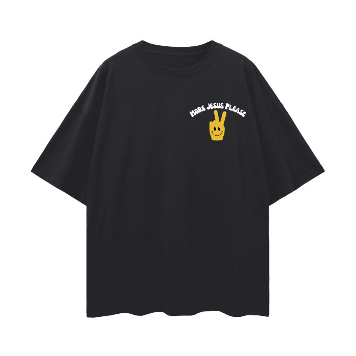 パーツ jesus Oversize Deep Drop Shoulder Tee - 190 GSM – The Fashion Of The Christ