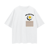 White Retro Oversized More Jesus Please Tee