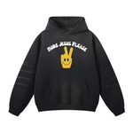 Black Fade More Jesus Please Hoodie